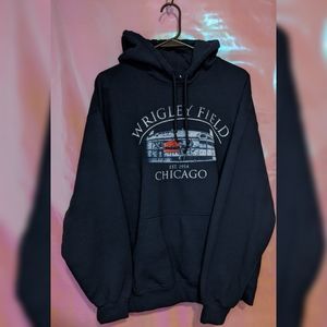 Wrigley Field hoodie Navy Large